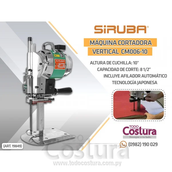 CORTADORA VERTICAL 10 PULG. PULGADAS SIRUBA CM006-10